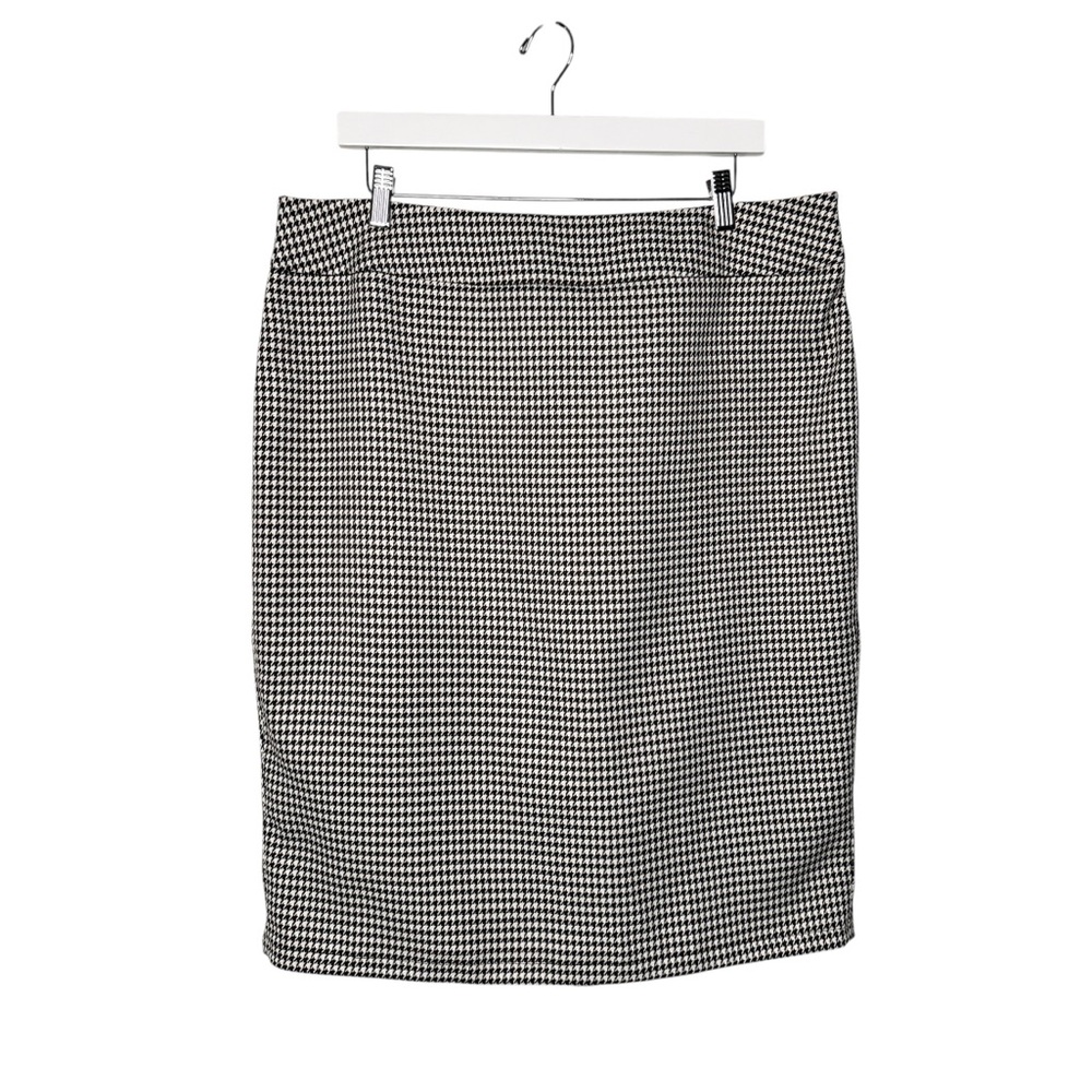 Kasper Houndstooth Career Skirt Size 14